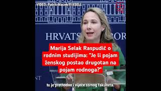 Marija Selak Raspudić o rodnim studijima quotJe li pojam ženskog postao drugotan na pojam rodnogaquot [upl. by Abott375]