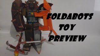 Foldabots Toy Preview NocturniconsNocturnalion [upl. by Aloek]