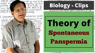 Theory of Spontaneous Panspermia or Cosmozoic Theory  Biology Clips [upl. by Jewell]