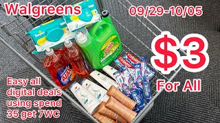 Walgreens Couponing September 29October 5 3 for all lots of easy all digital deals to grab [upl. by Runkel]