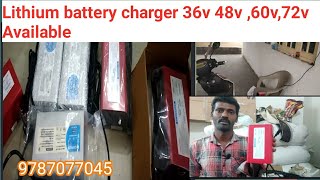 Lithium ionPo4 Ev battery charger 36v48v60v72v 6Ams Availablejm Tamilminnal Solar energy [upl. by Cosimo44]