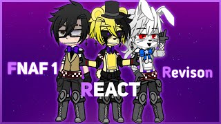 FNaF 1 React to Revision By LunaticHugo 🐰 [upl. by Anatsirhc938]