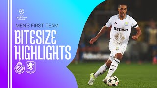 BITESIZE HIGHLIGHTS  Club Brugge v Aston Villa [upl. by Viglione]