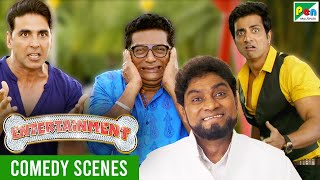 Akshay Kumar  Johnny Lever  Back To Back Comedy Scenes  Entertainment  Sonu Sood Tamannaah [upl. by Anaer]