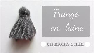 DIY Frange en laine [upl. by Nosiram392]