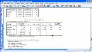 MANOVA  SPSS part 10 [upl. by Kunin]