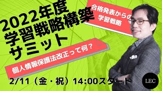 【LEC行政書士】2022行政書士EXPO 2022年度学習戦略構築サミット「合格発表と個人情報保護法改正を踏まえた2022年版学習戦略」 [upl. by Carlisle]