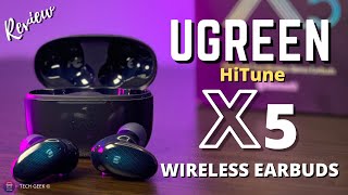 UGREEN HiTune X5 Wireless Earbuds 🔊 with EQ Switch 😱 Super bass  Unboxing amp Review [upl. by Aisatna326]