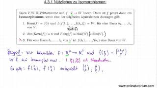 Nützliches zu Isomorphismen  Mathematik Video Übung [upl. by Yroc]