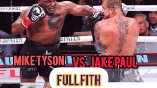 MIKE TISON VS JAKE PAUL FULL FIGHT ❤️❤️❤️❤️❤️❤️❤️ [upl. by Thilde]