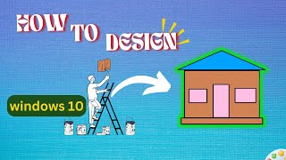 Windows 10 How to Use Paint to Design a House in Minutes [upl. by Anertac360]