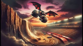 🦇 Batman Monster Jam Epic Cliff Jump Adventure [upl. by Kathlene805]