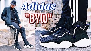 HOW TO STYLE  ADIDAS ORIGINALS BYW BOOST YOU WEAR  ON FEET amp OUTFITS [upl. by Tonl]