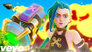 Fortnite X League Of Legends Official Fortnite Music Video Arcade Jinx Arrives To Fortnite [upl. by Frick934]