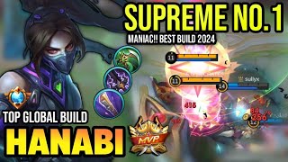 HANABI BEST BUILD 2024  TOP GLOBAL HANABI GAMEPLAY  MOBILE LEGENDS✓ [upl. by Terese78]