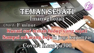 TEMAN SEJATI  Imam ghozali  Karaoke Qasidah Korg Pa300 [upl. by Jillane]