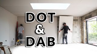 How To Dot And Dab A Wall  Complete Guide  Plasterboard  Drylining A Wall Plastering Tutorial [upl. by Moffit636]