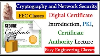 Digital Certificate Introduction PKI Certificate Authority Lecture in Hindi [upl. by Ikciv]