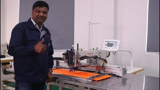 Automatic sewing machine for stitching 300mm wide webbing slings India [upl. by Anyale146]