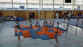 Gym Pully  Championnat vaudois 2017  MiniTeamGym  CE  913 [upl. by Llehctim404]