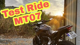 Test Ride MT07 موطور ديال التقلاش [upl. by Reg552]