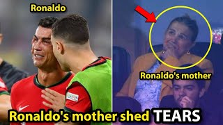 Cristiano Ronaldos Mother Broke Down in Tears After Ronaldo Missed Penalty Miss vs Slovenia [upl. by Anoerb]