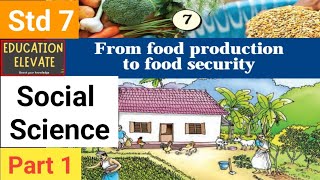 Class 7  Social Science  Unit 7  From food production to food security  Part 1 [upl. by Maiga]