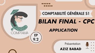 Le Bilan final  CPC  Application Comptabilitégénérale1 [upl. by Figge]