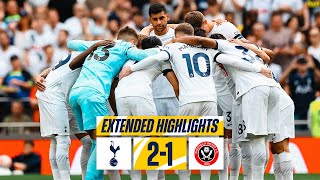 TOTTENHAM HOTSPUR 21 SHEFFIELD UNITED  EXTENDED HIGHLIGHTS  LATEST PL COMEBACK OF ALL TIME [upl. by Sivek]