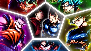 Using All 7 COLORS on ONE Team in Dragon Ball LEGENDS [upl. by Fu850]