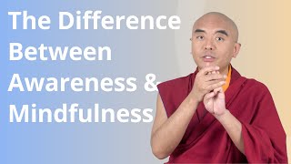 The Difference between Awareness and Mindfulness with Yongey Mingyur Rinpoche [upl. by Llertnek]