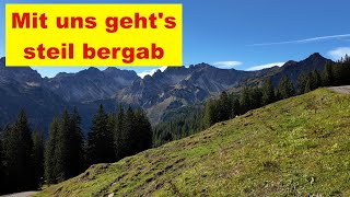 Von der Kanzelwand Bergstation runter zur Talstation der Fellhornbahn [upl. by Bratton]