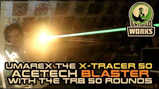 UNW TRACER mounts umarex t4e XTracer 50 vs acetech Blaster with T4E TRB 50 rounds [upl. by Egoreg]