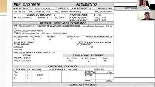 Llenado de pedimentos aduaneros [upl. by Dualc271]