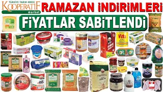 TARIM KREDİ MARKET RAMAZAN İNDİRİMLERİ  KOOPERATİF MARKET FİYATLARI SABİTLEDİ TARIM KREDİ KAMPANYA [upl. by Ahsienyt]