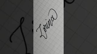 ☆Lorina☆ Calligraphy handwriting lettering writing signature art [upl. by Cacilia814]