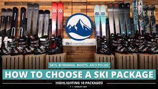 How to Choose a Complete Ski Package with SkiEssentialscom  Lengths Widths Boot Sizes and More [upl. by Libyc]