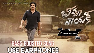 BHEEMLA NAYAK TITLE SONG  🎧BASS BOOSTED SONG 🎧  🎧USE EARPHONES🎧  BHEEMLA NAYAK  MOVIE [upl. by Philippa276]