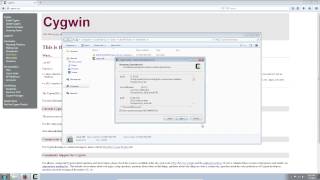 Cygwin installation on Windows [upl. by Whallon]