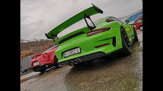 GMS  Alfa Romeo 4C  vs Porsche 997 GT3 RS  Trackday Grobnik 11112017 [upl. by Nohsauq]