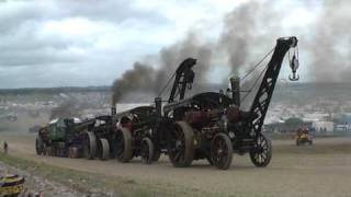 Steam Heavy Haulage at the Great Dorset Steam Fair 2009  Part 3 [upl. by Otnicaj]