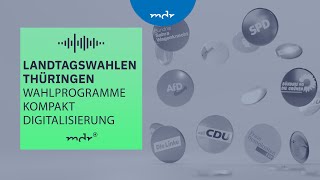 Digitalisierung – Was Thüringens Parteien planen  Podcast Wahlprogramme kompakt  MDR [upl. by Arber]