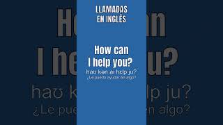 LLAMADAS EN INGLES ingles inglesonline aprenderinglesdesdecero aprenderinglesescuchando [upl. by Marilla]