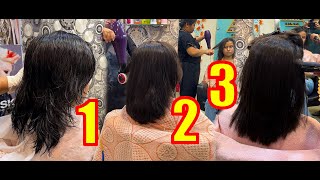 Permanent Hair Straightening  3 step process full video hair hairstyle [upl. by Loomis]