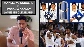 JUEGOS QUE PROMETEN MUCHO  LEBRON Y BRONNY EN CLEVELAND O DODGERS VS YANKEES [upl. by Aitsirt648]