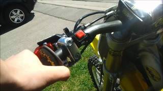 how to use hot start rmz 250 [upl. by Elleinnad]