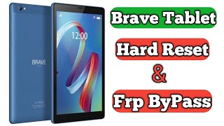 Brave Tablet Hard Reset amp Frp Bypass [upl. by Yennaiv]