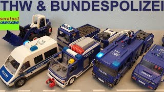 Playmobil THW und Bundespolizei Fahrzeuge seratus1 unboxing [upl. by Eninotna]