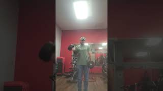 65lb dumbell curls weightlifting armwrestling bicep [upl. by Flodnar776]