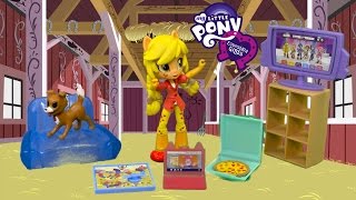 My Little Pony Equestria Girls Minis Apple Jack Slumber Party Games from Hasbro [upl. by Scurlock493]